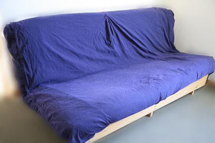 futon with slipcover